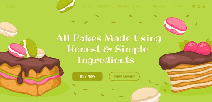 All cakes made using honest and simple ingredients