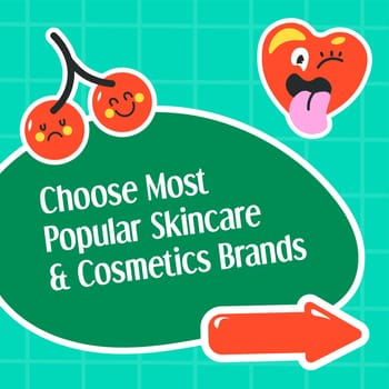 Choose most popular skincare and cosmetic brands
