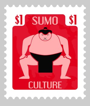 Post card or mark with Japanese culture vector