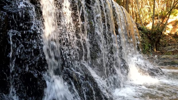 Waterfall in the park of the Estanislau fountain