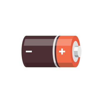 Alkaline battery set icon in flat style. Diffrent size accumulator vector illustration on isolated background. Accumulator recharge sign business concept.