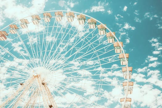 Ferris wheel of fair and amusement park