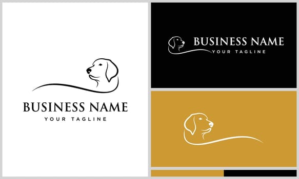 line art Labrador Retriever logo