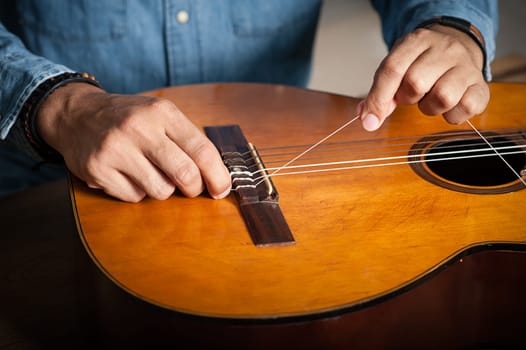 changing classical guitar strings