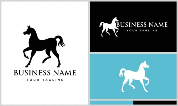 vector arabian horse design template