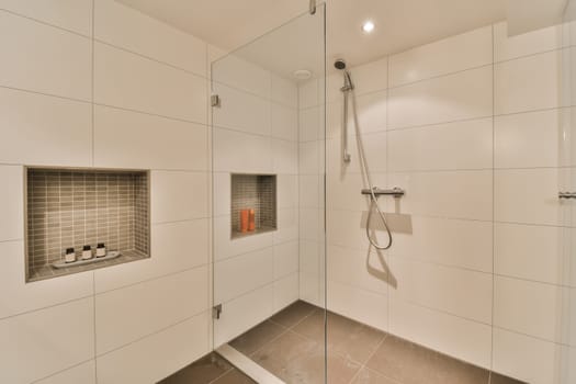 the ensuite shower in the master ensuite bathroom