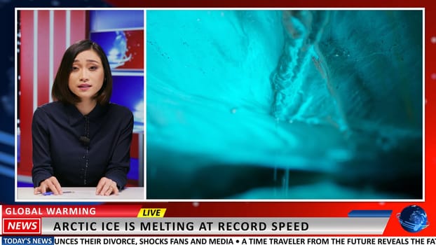 Global warming breaking news reportage