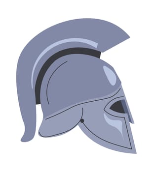 Ancient helmet of warrior or spartan roman soldier