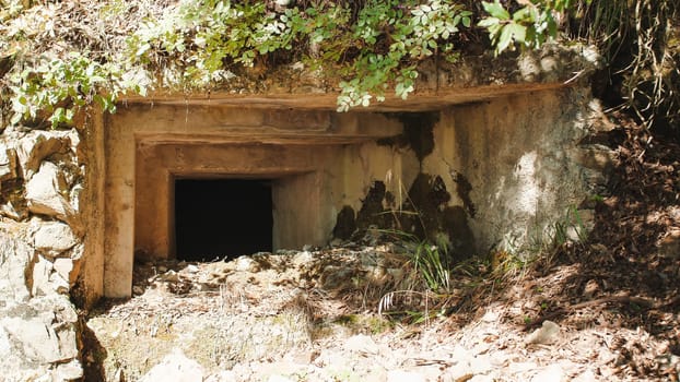 Loophole to shoot World War II bunkers casemate Calabria
