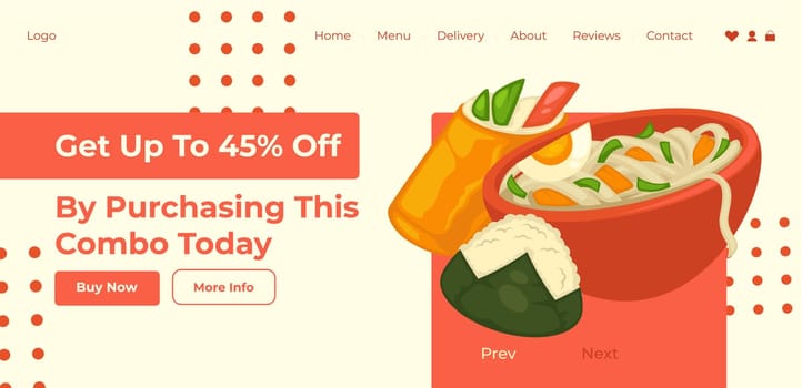 Get discount by purchasing meal combination web