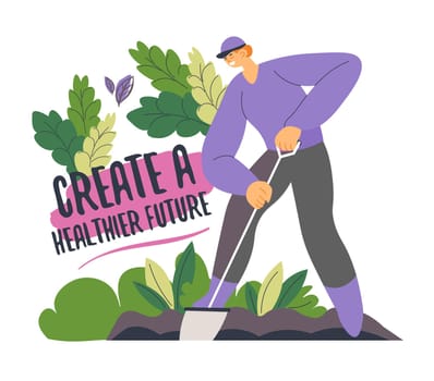 Create healthier future, gardening service hobby