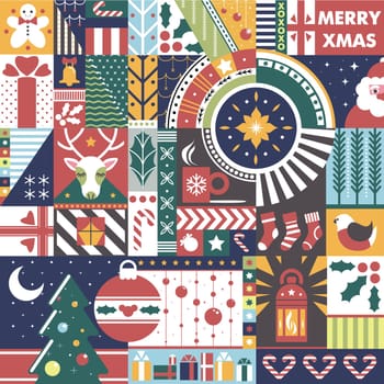 Merry xmas, Christmas prints and patterns vector