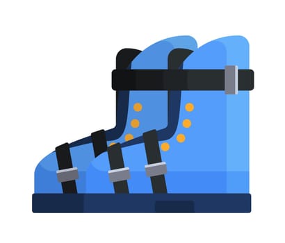 Snowboarding boots isolated