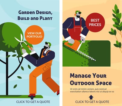 Garden design, build and plant, best prices banner