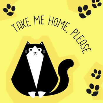 Take me home, please pet adoption service banner