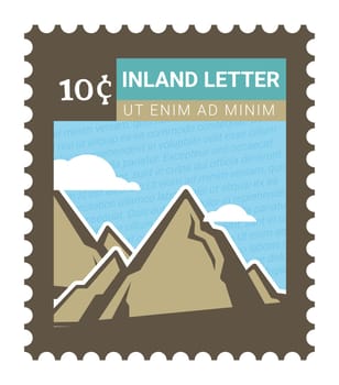 Inland letter, postal mark or card with price