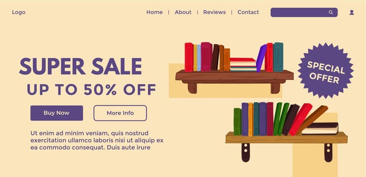 Super sale up to fifty percent, books offer web