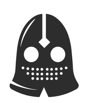 Helmet of ancient warriors and fighters, vector