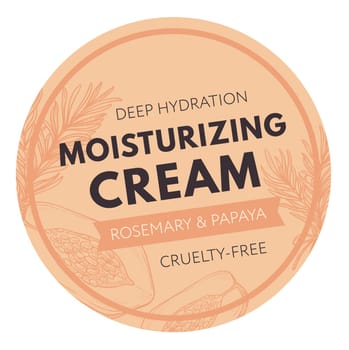 Deep hydration moisturizing cream with rosemary