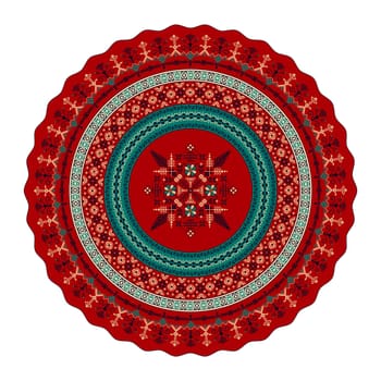 Latvian embroidery design element 1