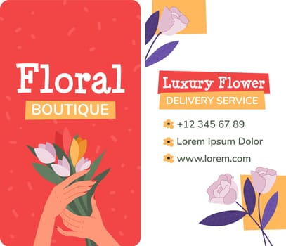 Floral boutique, luxury flower delivery service