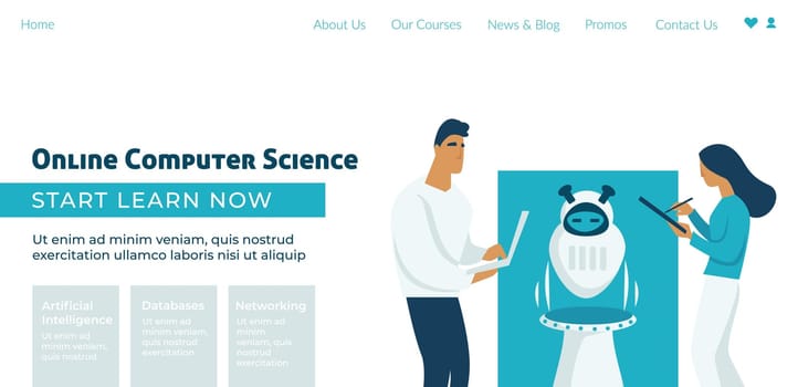 Online computer science, start learning now web