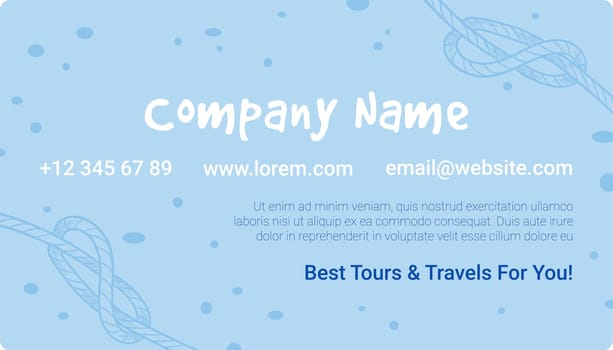 Company name business or visiting card banner