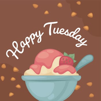 Happy Tuesday ice cream dessert promotion discount