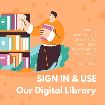 Sign in and use our digital library, promo banner