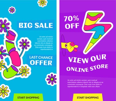 Big sale and last chance offer, online stores