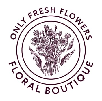 Only fresh flowers, floral boutique with blossom