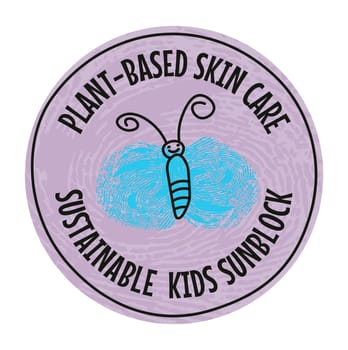 Plant based skin care sustainable for kids label