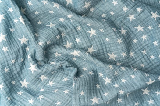 Close up of muslin blanket texture background