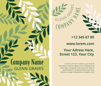 Company name advertisement banner, promotions