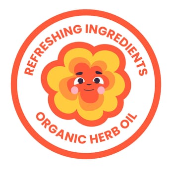 Refreshing ingredients organic herb oil, flower