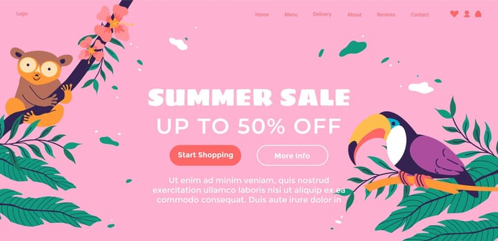 Summer sale up to fifty percent off start shopping
