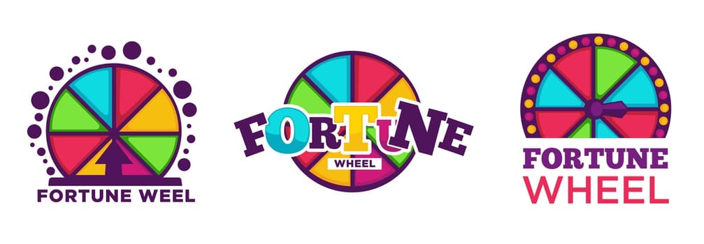 Fortune wheel roulette and gambling icon vector