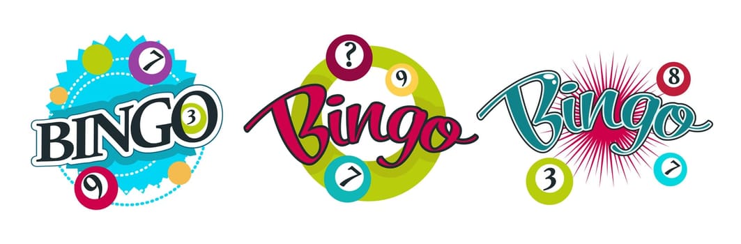 Lotto and bingo, luck and winning gambling vector