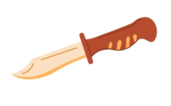 Knife with handle, traveling kit or tools vector