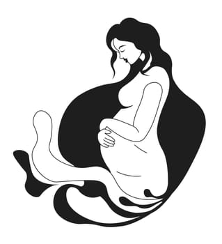 Motherhood and maternity pregnant woman with belly