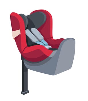 Child car seat with belt and protective structure