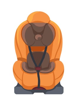 Children car seat, automobile armchair vector