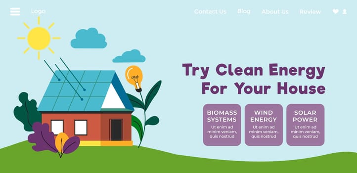 Try clean energy for your house, renewable source