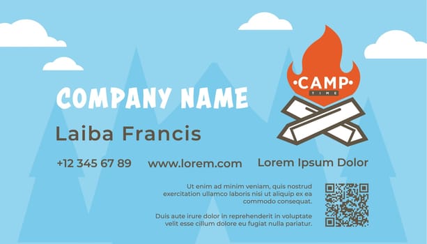 Company name, business or visiting card vector