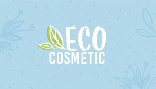 Eco cosmetic service, beauty and branding vector