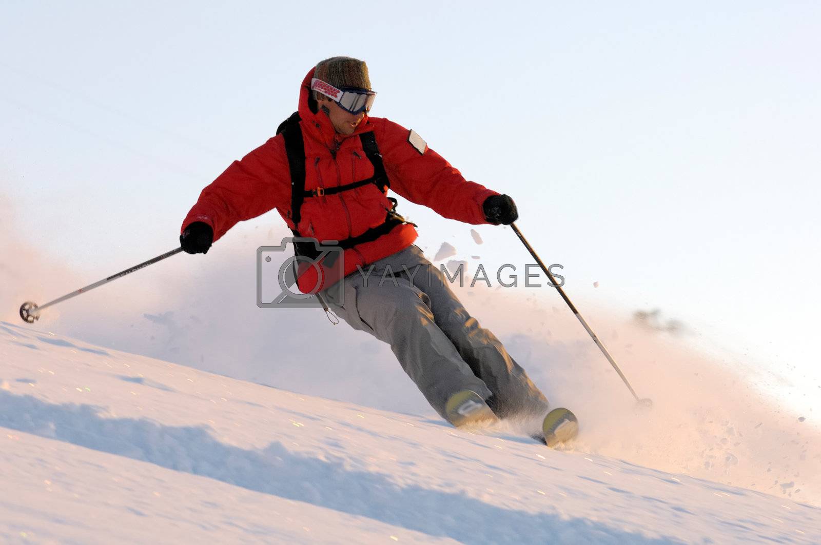 Royalty free image of Extreme ski by swimnews