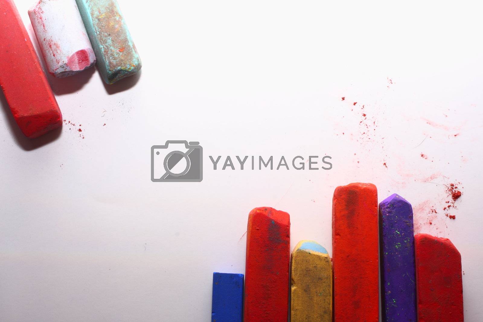 Royalty free image of Colored Chalk Pastels by dersankt