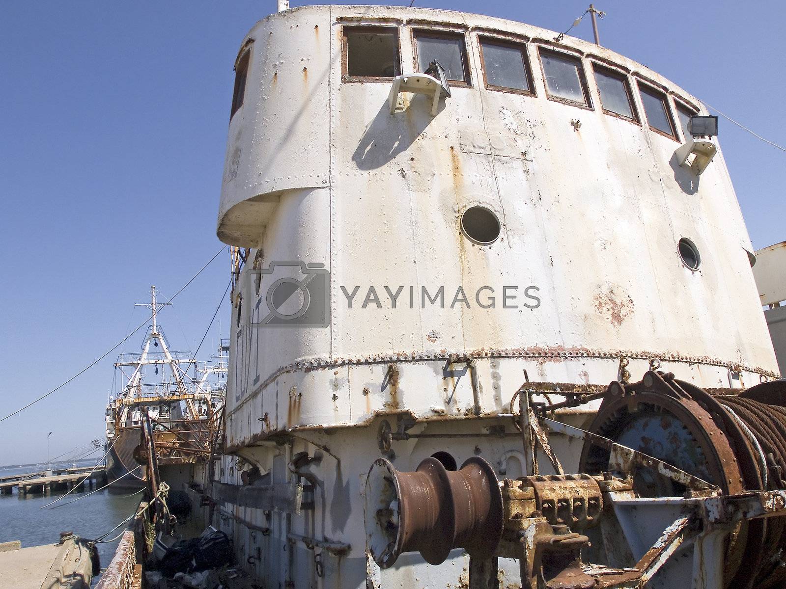 Royalty free image of Rusty old ship by PauloResende