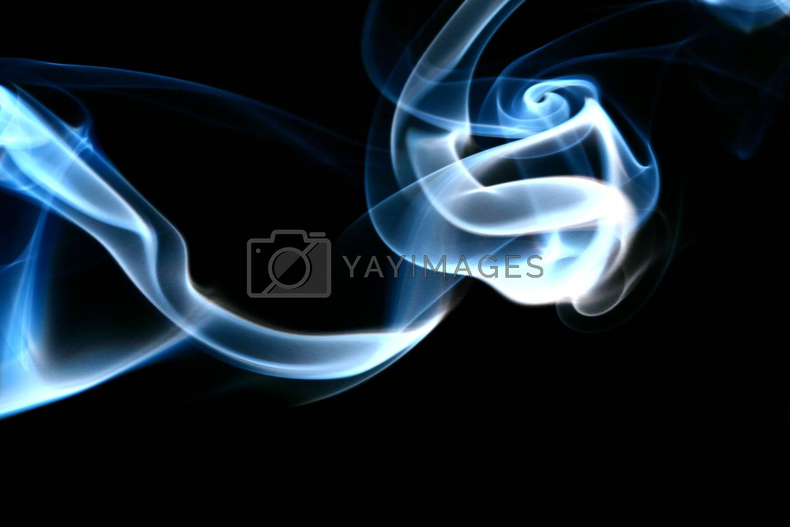 Royalty free image of blue smoke by Yellowj
