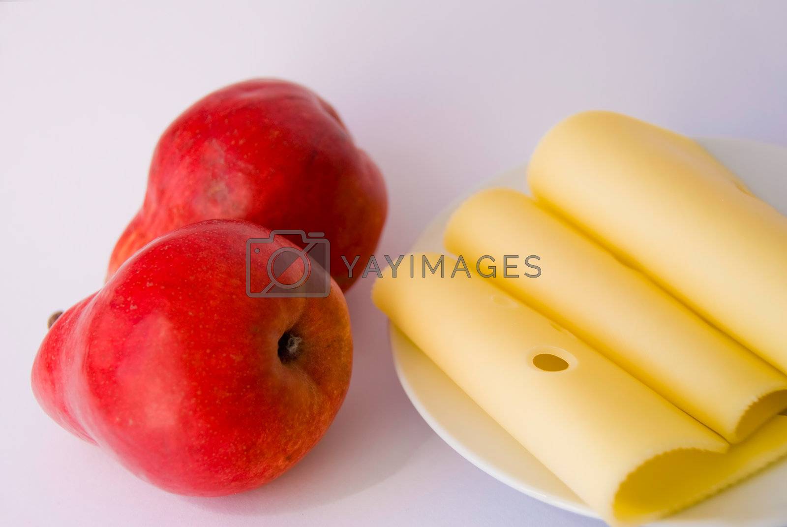 Royalty free image of Pears and Cheese by Klim